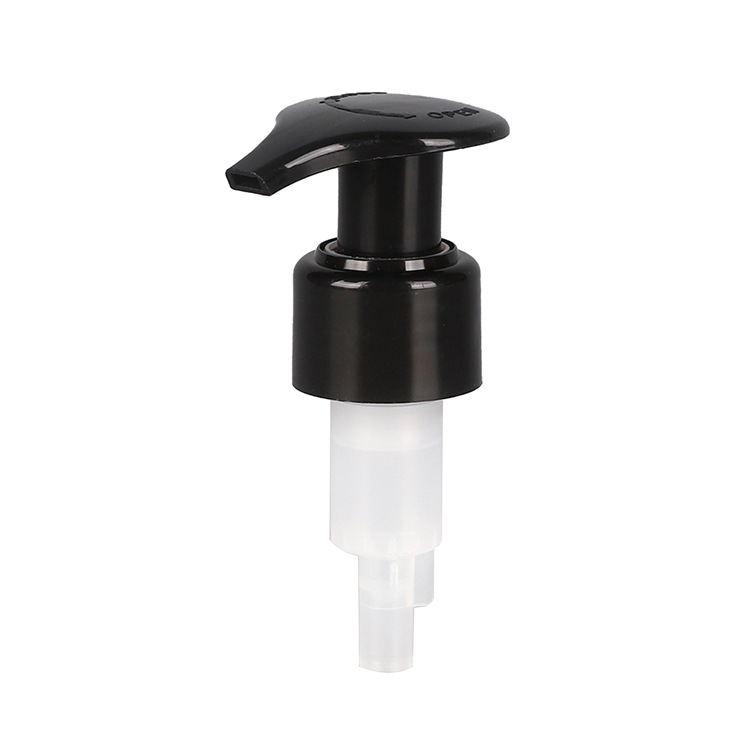 Supply 24mm28mm black glossy lotion pump external spring left and right switch pump cosmetic packaging