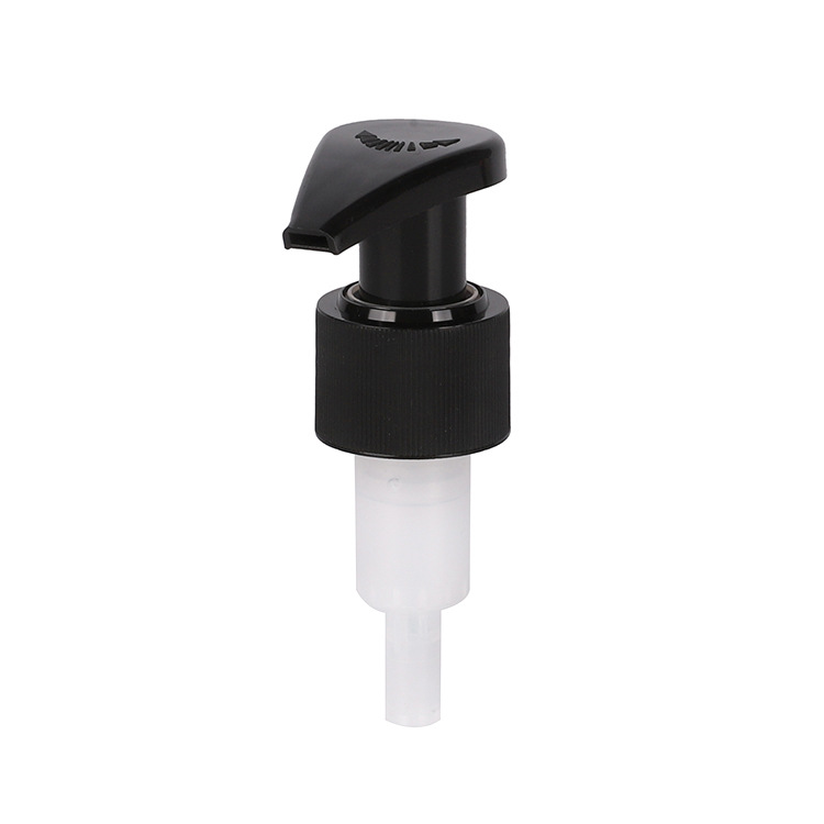 Supply 24mm28mm black glossy lotion pump external spring left and right switch pump cosmetic packaging