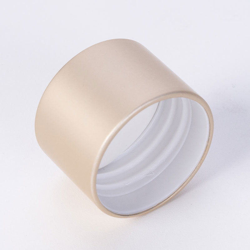 28 anodized aluminum screw cap bottle cap with middle hole ring cap essential oil bottle cap wholesale can print logo factory direct supply environmental protection