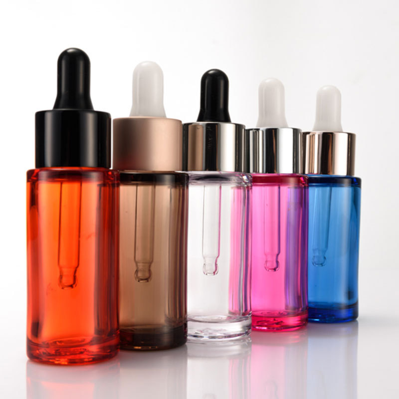 20mlPETG thick bottom thick wall essential oil dropper bottle plastic press spray lotion bottle cosmetic travel sub-bottle
