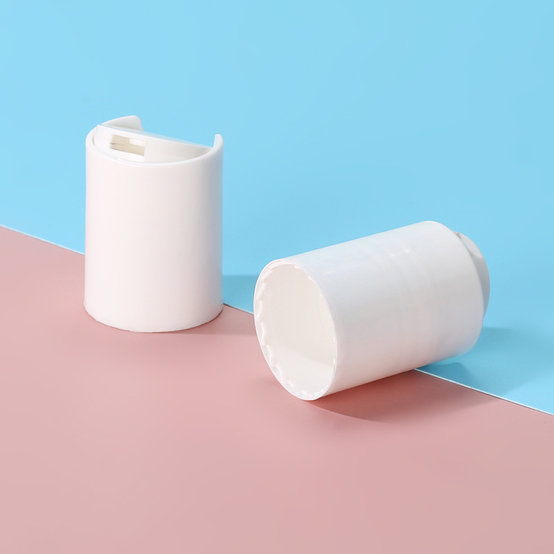 28/415 white glossy swing cover detergent shower gel bottle cap pet bottle press swing cover