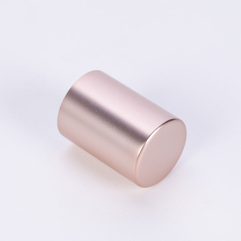 Factory direct supply 13 teeth with 3ml glass roller bottle anodized aluminum cover cosmetic packaging bottle cap can print logo