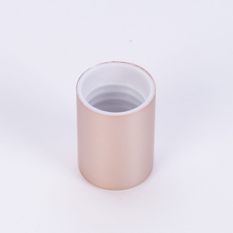 Factory direct supply 13 teeth with 3ml glass roller bottle anodized aluminum cover cosmetic packaging bottle cap can print logo
