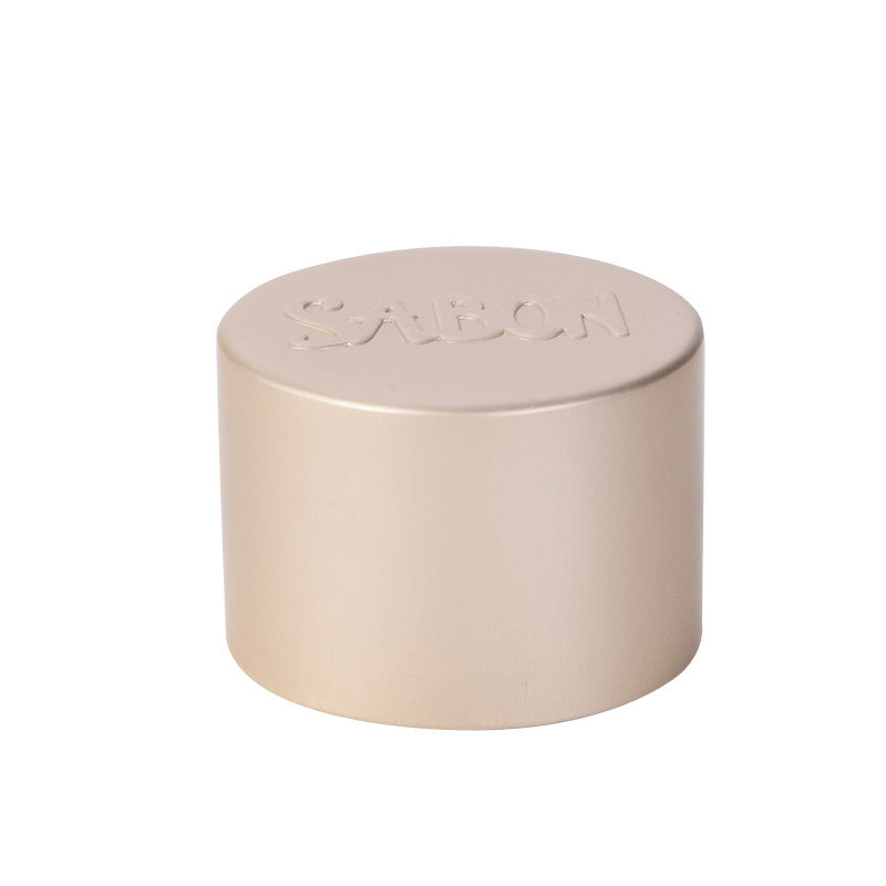 28 anodized aluminum screw cap bottle cap with middle hole ring cap essential oil bottle cap wholesale can print logo factory direct supply environmental protection