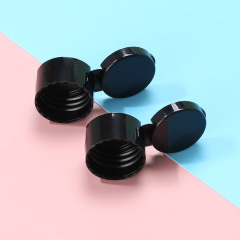 New 20/410 black glossy butterfly flip cap multi-caliber shower gel bottle cap water and milk bottle butterfly cap
