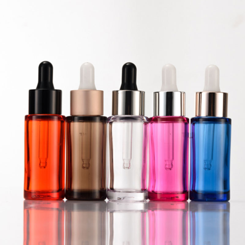 20mlPETG thick bottom thick wall essential oil dropper bottle plastic press spray lotion bottle cosmetic travel sub-bottle