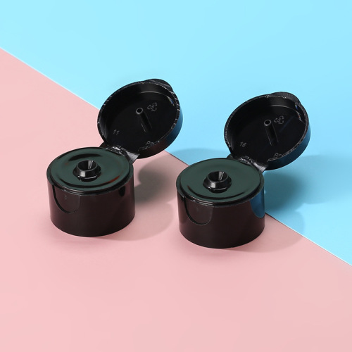 New 20/410 black glossy butterfly flip cap multi-caliber shower gel bottle cap water and milk bottle butterfly cap