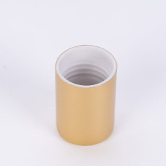 16 teeth with 10ml glass roller bottle anodized aluminum cover cosmetic packaging bottle cap can print logo