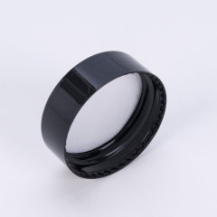 33-tooth caliber press-screw plastic bottle cap universal screw cap black cosmetic bottle plastic cap