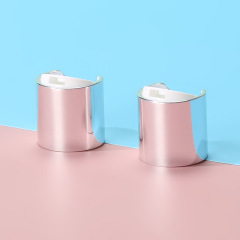 Source manufacturers with various specifications of anodized aluminum Qianqiu caps, daily necessities shower gel bottle caps, silver electroplated lotion caps