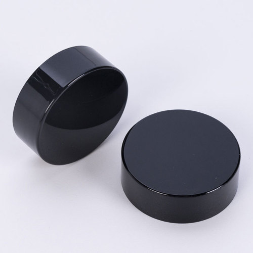 Factory direct supply 38-tooth caliber press-screw plastic bottle cap universal screw cap black cosmetic bottle plastic cap seal