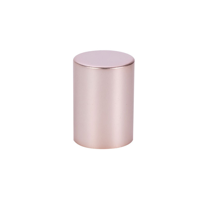 Factory direct supply 13 teeth with 3ml glass roller bottle anodized aluminum cover cosmetic packaging bottle cap can print logo