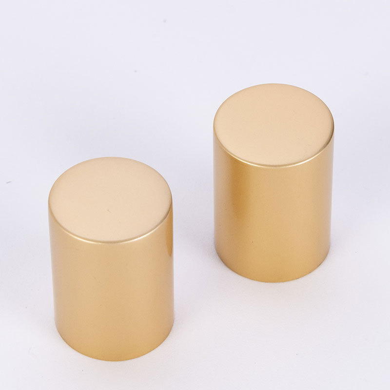 16 teeth with 10ml glass roller bottle anodized aluminum cover cosmetic packaging bottle cap can print logo