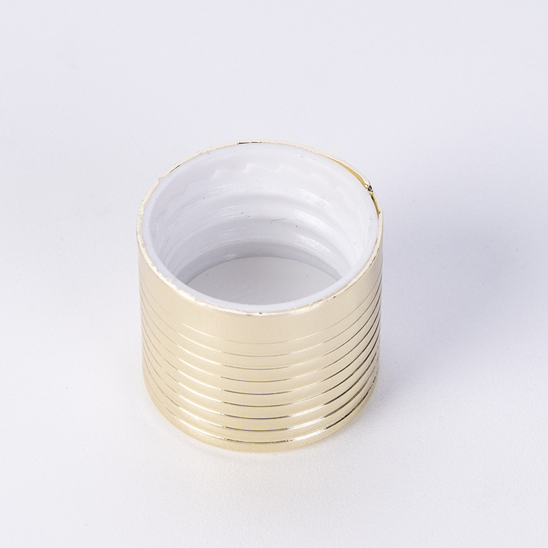 18-tooth gold cap, gold electrochemical aluminum cap, double tangent gold cap, essential oil aromatherapy bottle gold cap, electrolytic aluminum cap