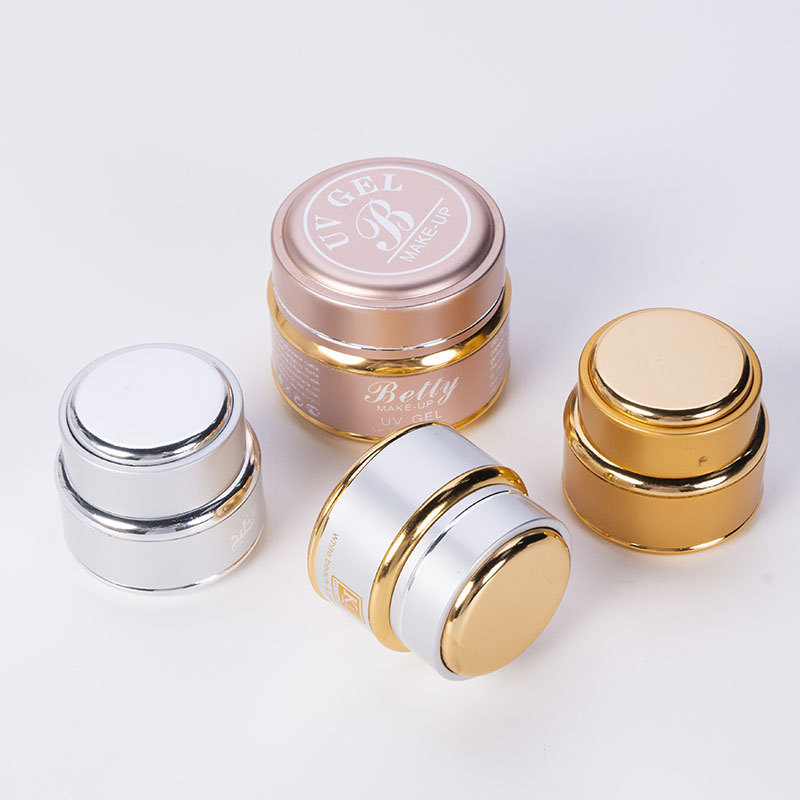Electrochemical aluminum cream bottle rounded cream bottle 15g20g cream bottle lady cream anti-acne cosmetics packaging bottle