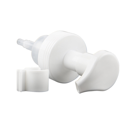 Skin care foam pump cosmetic hand soap shampoo water bottle PP plastic white push pump head manufacturer