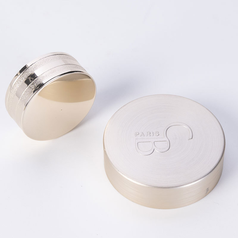 Factory direct supply plated cap wide mouth cap sealed bottle cap gold and silver cap color cap brushed sand rolling cap