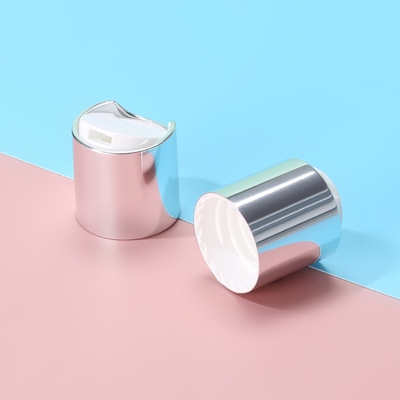 Source manufacturers with various specifications of anodized aluminum Qianqiu caps, daily necessities shower gel bottle caps, silver electroplated lotion caps