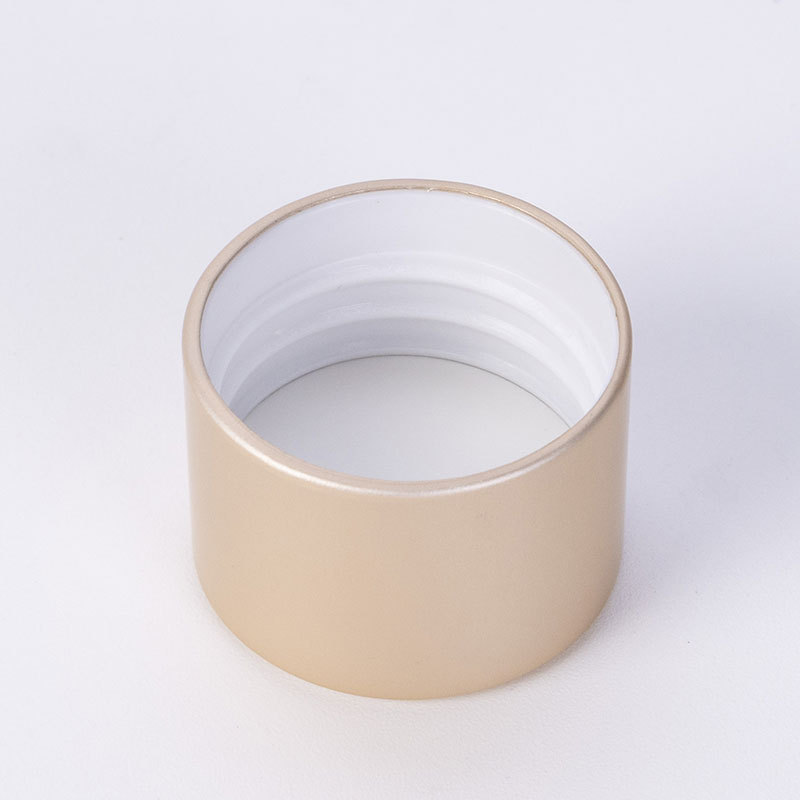 28 anodized aluminum screw cap bottle cap with middle hole ring cap essential oil bottle cap wholesale can print logo factory direct supply environmental protection