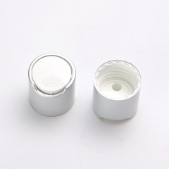Supply 24MM anodized aluminum Qianqiu cover PP plastic silver glossy press cover lotion bottle cap factory wholesale