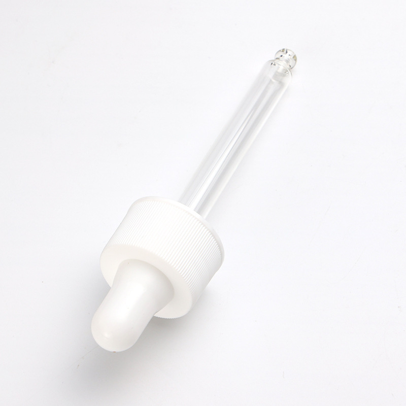 Supply 28-tooth silicone dropper transparent glass dropper essential oil plastic bottle packaging silicone dropper manufacturer wholesale