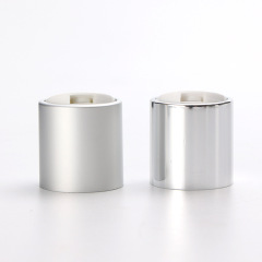 Supply 24MM anodized aluminum Qianqiu cover PP plastic silver glossy press cover lotion bottle cap factory wholesale
