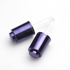 Supply 20-tooth UV press dropper cosmetic essence dispensing dropper rotatable press glass dropper wholesale
