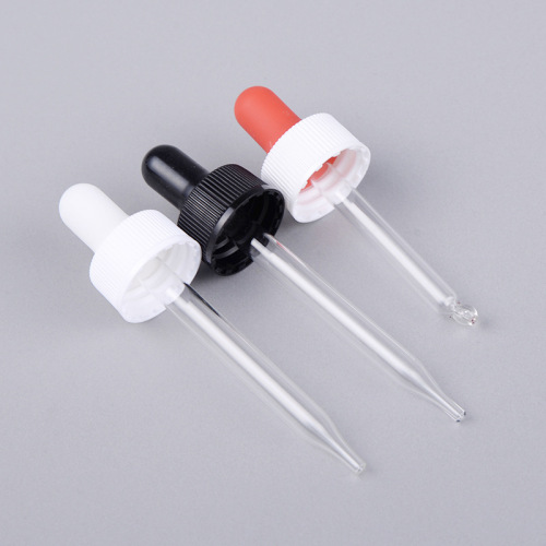 Plastic dropper cosmetic essence glass dropper pp rubber head essential oil dropper