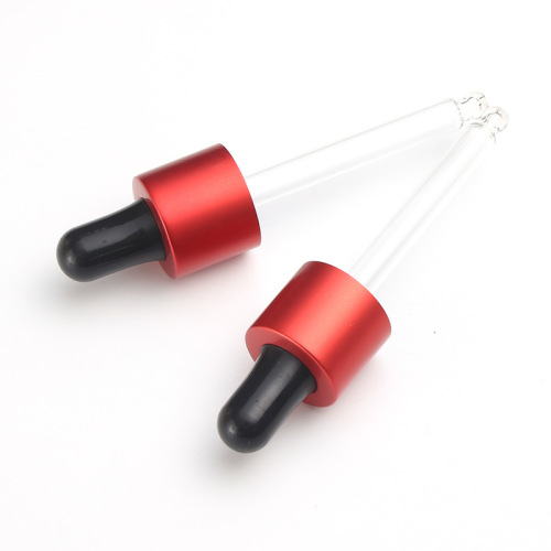 Supply 18/415 silicone dropper personalized red middle ring rubber head dropper
