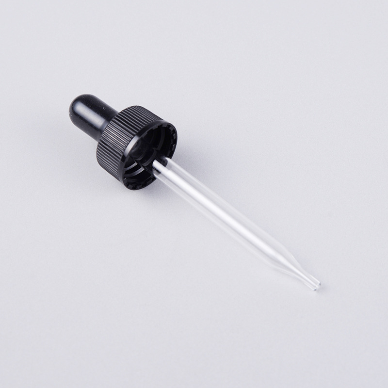 Plastic dropper cosmetic essence glass dropper pp rubber head essential oil dropper