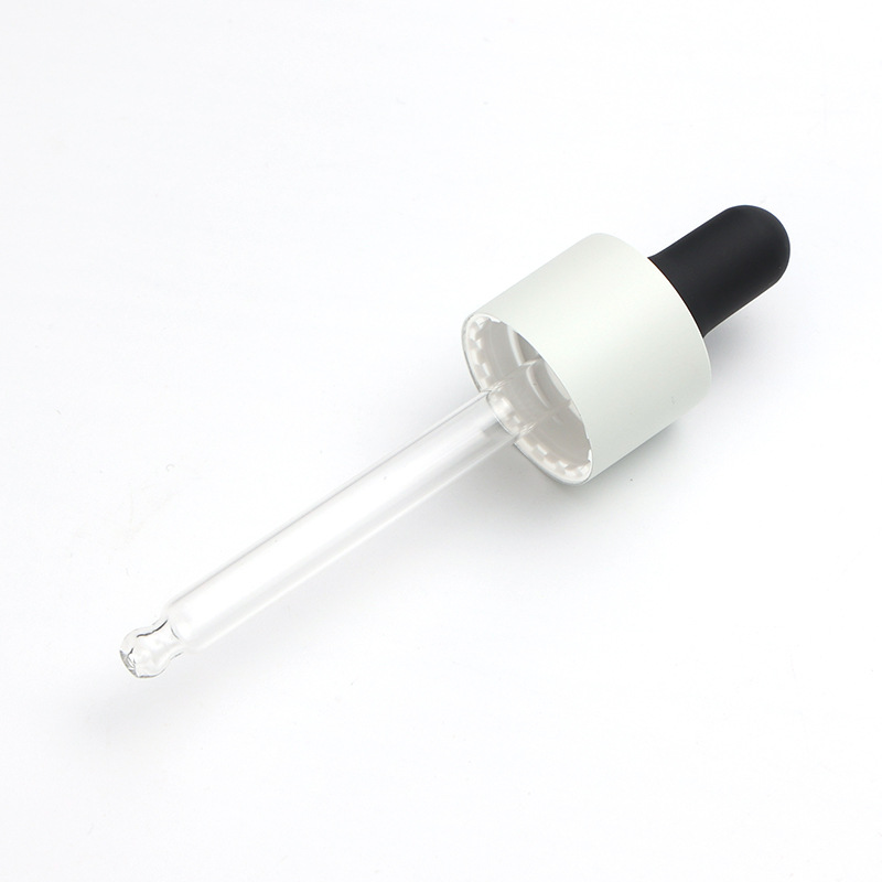 Manufacturers supply 20-tooth spray paint silicone dropper essential oil bottle essence liquid sub-bottle rubber head glass dropper wholesale