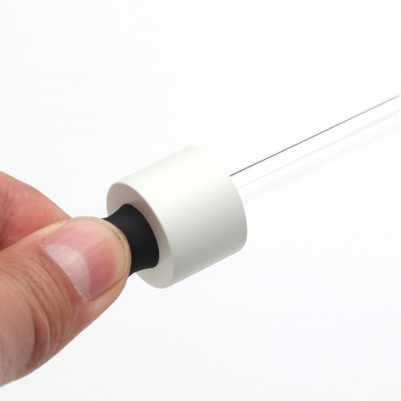 Manufacturers supply 20-tooth spray paint silicone dropper essential oil bottle essence liquid sub-bottle rubber head glass dropper wholesale