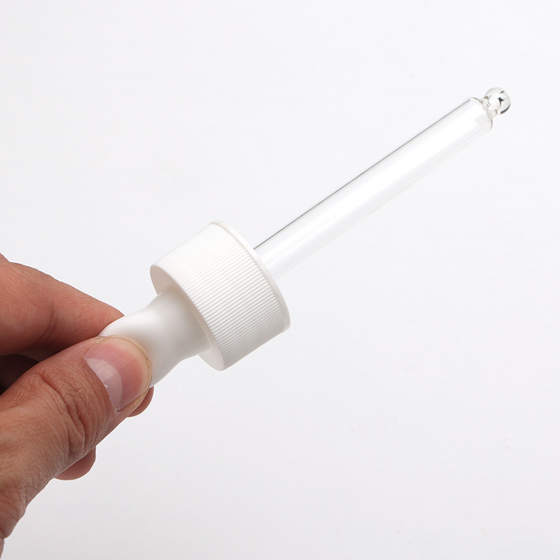 Supply 28-tooth silicone dropper transparent glass dropper essential oil plastic bottle packaging silicone dropper manufacturer wholesale
