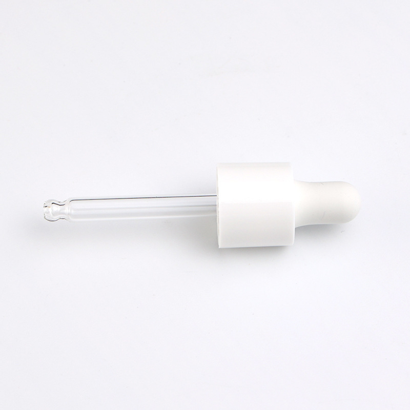Supply 13B smooth nitrile dropper plastic center ring variety of white transparent glass dropper manufacturers wholesale