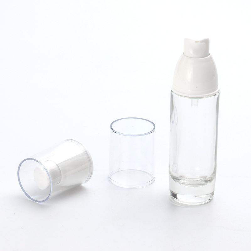 Supply 18/415 double-layer tower-shaped powder pump nozzle AS transparent cover push-type cosmetic nozzle manufacturer wholesale