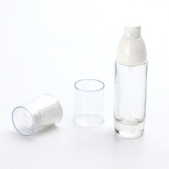 Supply 18/415 double-layer tower-shaped powder pump nozzle AS transparent cover push-type cosmetic nozzle manufacturer wholesale