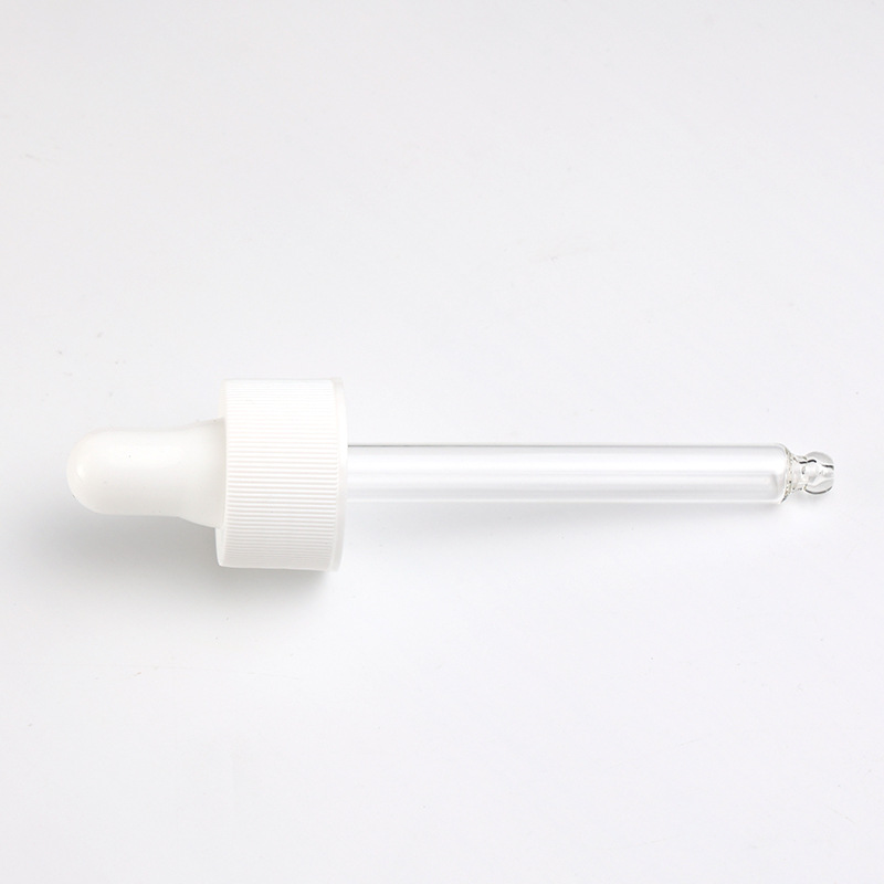 Supply 28-tooth silicone dropper transparent glass dropper essential oil plastic bottle packaging silicone dropper manufacturer wholesale
