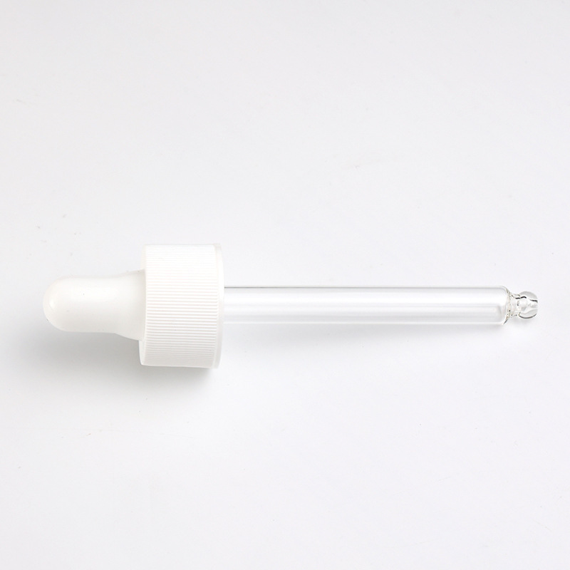 Supply 28-tooth silicone dropper transparent glass dropper essential oil plastic bottle packaging silicone dropper manufacturer wholesale