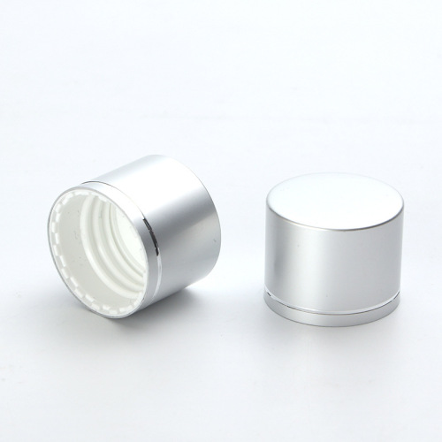 Supply 24MM anodized aluminum threaded cover shampoo cosmetics plastic bottle cap anodized aluminum cover wholesale