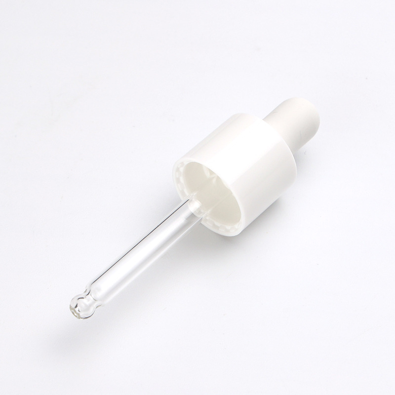Supply 13B smooth nitrile dropper plastic center ring variety of white transparent glass dropper manufacturers wholesale