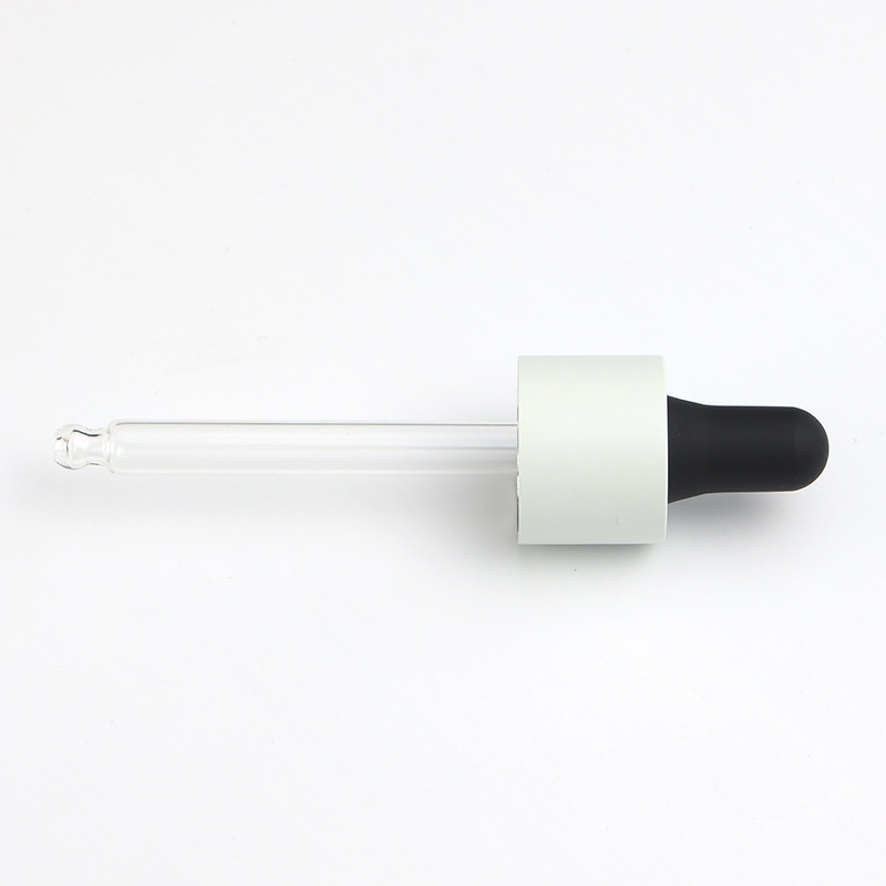 Manufacturers supply 20-tooth spray paint silicone dropper essential oil bottle essence liquid sub-bottle rubber head glass dropper wholesale
