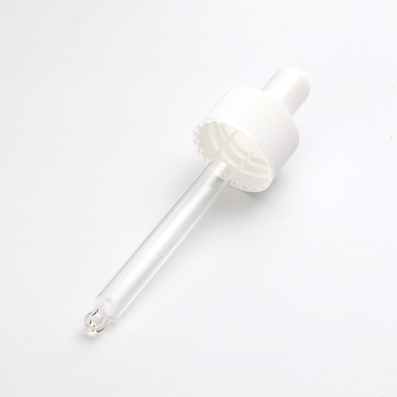 Supply 28-tooth silicone dropper transparent glass dropper essential oil plastic bottle packaging silicone dropper manufacturer wholesale