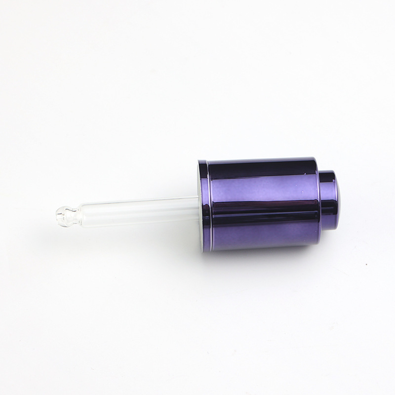 Supply 20-tooth UV press dropper cosmetic essence dispensing dropper rotatable press glass dropper wholesale