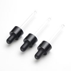 Supply 18-tooth PETG nitrile dropper, black glossy nitrile rubber head glass dropper, various specifications, manufacturers wholesale
