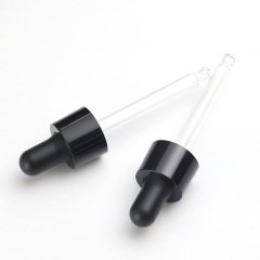 Supply 18-tooth PETG nitrile dropper, black glossy nitrile rubber head glass dropper, various specifications, manufacturers wholesale