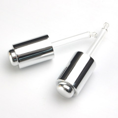 Supply 18 teeth/415 silver push dropper cosmetic essential oil bottle push glass dropper manufacturer production and wholesale
