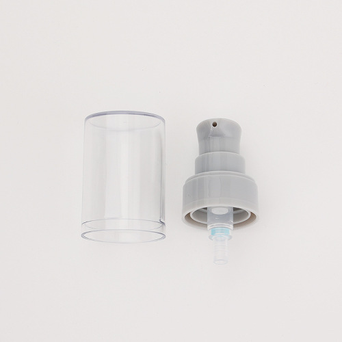20-tooth small-caliber PP half-cover transparent duckbill pump liquid foundation pump penguin head push-type double-layer powder pump wholesale
