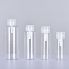 PET makeup remover push-type nail polish remover bottle makeup remover oil toner cosmetics empty bottle packaging material large capacity