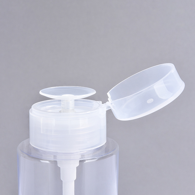PET makeup remover push-type nail polish remover bottle makeup remover oil toner cosmetics empty bottle packaging material large capacity