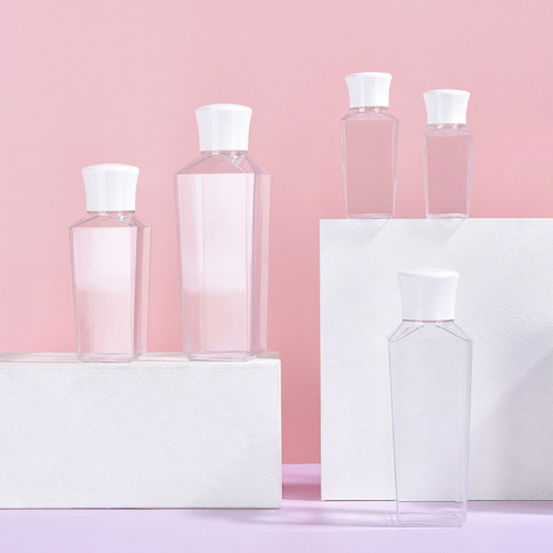 PETG square trapezoidal sub-bottle makeup remover toner lotion spray bottle lotion multi-capacity set